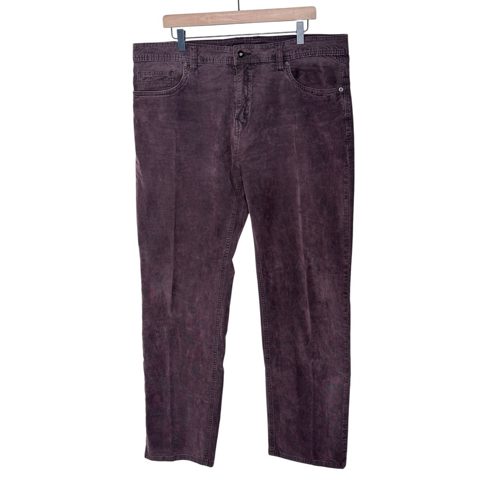 prAna Pants Men's Sustainer Corduroy Slim Fit Tapered 5-Pocket Brown Sz 38x30 38
